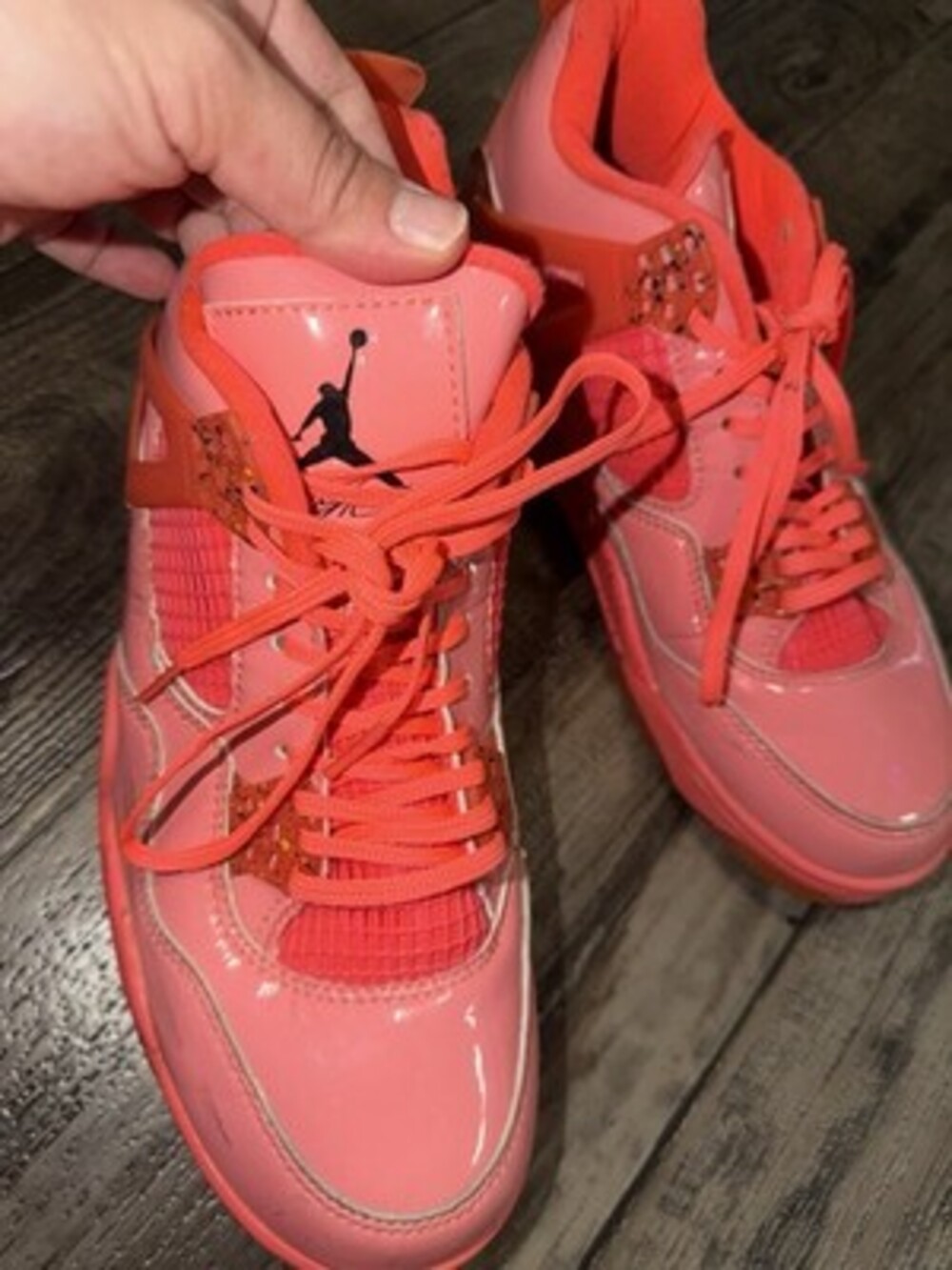 Jordan 11Lab4 Red Patent Leather Pink Orange Sneakers AQ9128-600